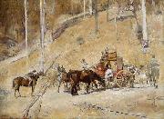 Tom roberts Bailed Up oil painting on canvas